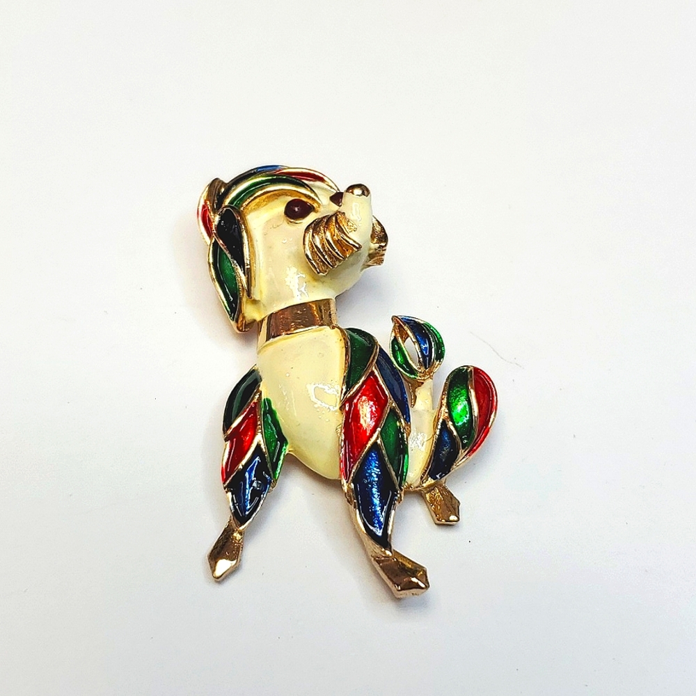 Vintage dog pin by traditional